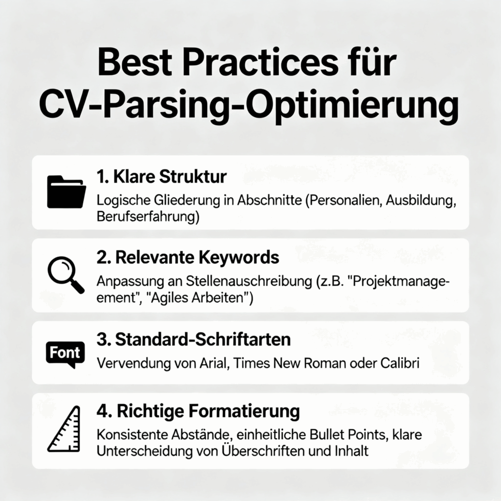 Best practices für eine Optimierung des Lebenslaufes
