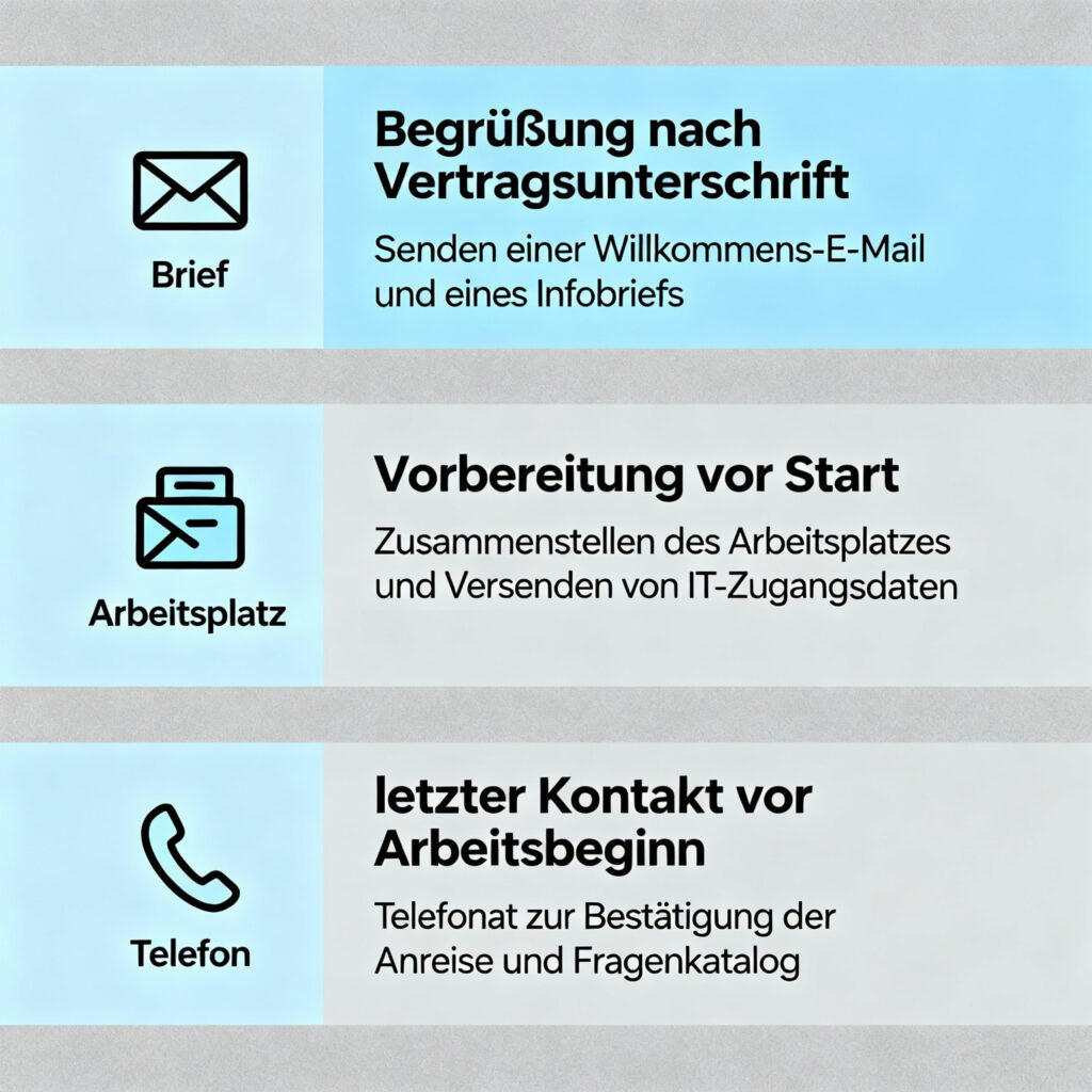 Die Phasen des Preboardings werden gezeigt